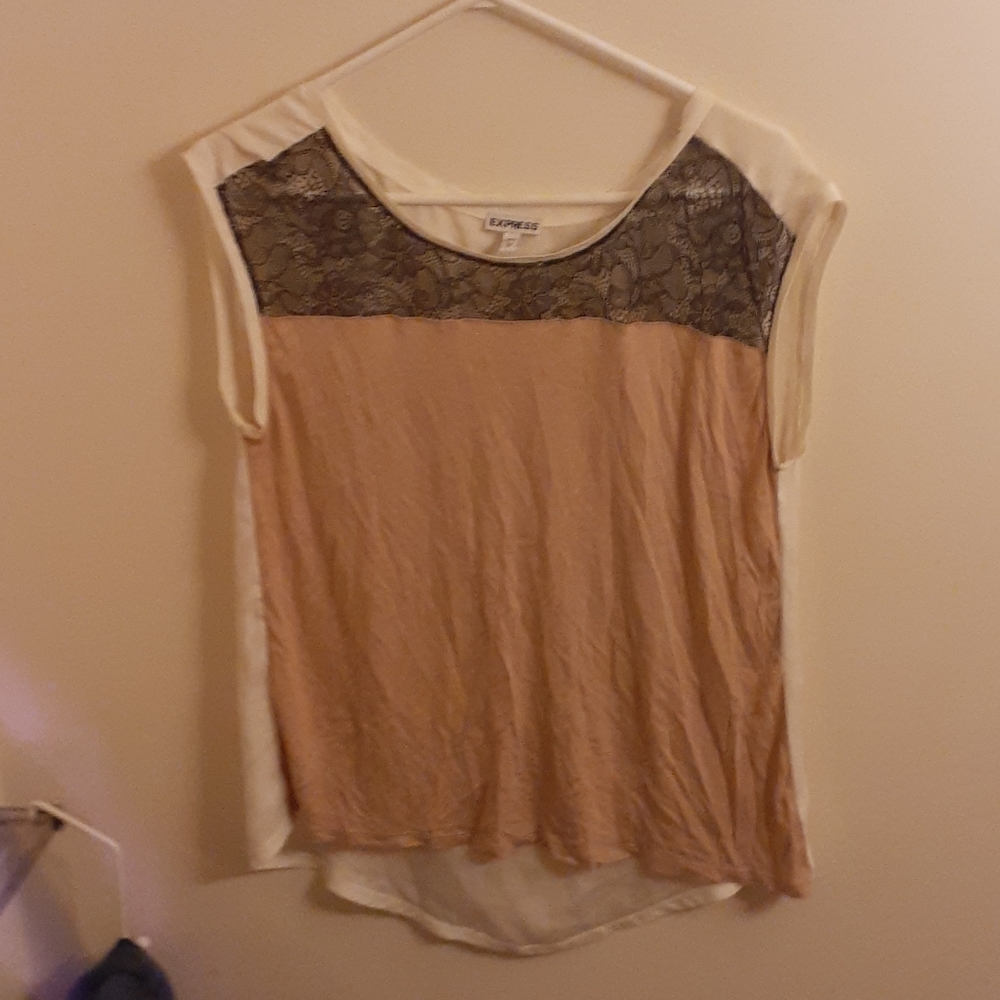 an Express shirt